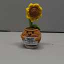 Gossby Handmade Positive Sunflower Doll Crochet with Card - Women Coworker Appreciation Gift - Retirement, Farewell, Goodbye, Leaving, Going Away Gift for Coworker - Good Luck Finding Better Coworkers