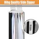 Clear Garment Bags for Open Closet 40"/ Zippered Plastic Suit Covers for Men & Women/Hanging Clothes Storage for Dress, Coat, Shirt (1Pcs 40 inch)