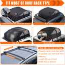 Sailnovo Rooftop Cargo Carrier Roof Bag, 20 Cubic feet Soft Waterproof Car Roof Bag fit Cars with/Without Rack, 6 Tie-Down Straps, 6 Door Hooks, Foldable Car Top Carrier for Road Trip Camping Travel