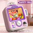 34 Pcs Vending Machine Kids Toys , Unicorns Electronic Game Toys for Girls 3 4 5 6 7 8 Year Old, Mini Vending Machine, Gumball Prize Machine Maker Game for Party, Idea Gift for Girls Age 3-5 4-6