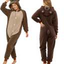 Adult Onesie Animal Pajamays Sleepwear Christmas Costumes Unisex One Piece Cosplay Suit for Women and Men (S)