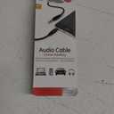 GE 3.5mm Auxiliary Audio Cable 6ft, Black, 33572 (1 Pack)