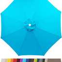 Umbrella Replacement Canopy, Outdoor Sun Shade Umbrella Cloth, 6 Ribs/8 Ribs Replacement Parasol Fabric Standby Cover for Backyard, Deck, Garden, Pool