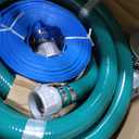 Cam and Groove 2" Suction Pump Kit - Includes 65' Blue & 20' Green PVC Hoses & Strainer & Adapter