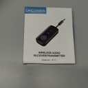 Premium Pro Bluetooth 5.4 Transmitter Receiver,Airplane Audio Adapter,Wireless Transmitter for TV/Travel Flight,Airline,Gym.Compatible with 2 AirPods/Headphones,Bluetooth Receiver for Car/Home Stereo (Black)