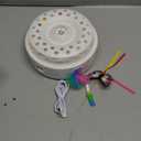 Potaroma Cat Toys 3in1 Automatic Interactive Kitten Toy, Fluttering Butterfly, Moving Feather, Track Balls, Dual Power Supplies, USB Powered, Indoor Exercise Kicker (Bright White)