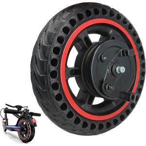8.5'' Electric Scooter Replacement Wheel Solid Tire with Hub & Drum Brake | Specially designed for 8.5" DRUM BRAKE Escooter Fits VOLPAM Q1, MAXSHOT V1, V7, Joyhis: JS03, JS01, NAVIC T3, T5