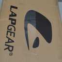 LAPGEAR Home Office Pro Lap Desk with Wrist Rest, Mouse Pad, and Phone Holder - White Oak Woodgrain - Fits up to 15.6 Inch Laptops - Style No. 91609