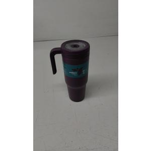 REDUCE Chiller Vacuum Insulated 40 oz Tumbler with Spill-Proof Silicone Straw - Sustainable Tritan Lid with Water Intake Markers - Soft Sit Base Travel Mug - Dishwasher Safe - Phantom