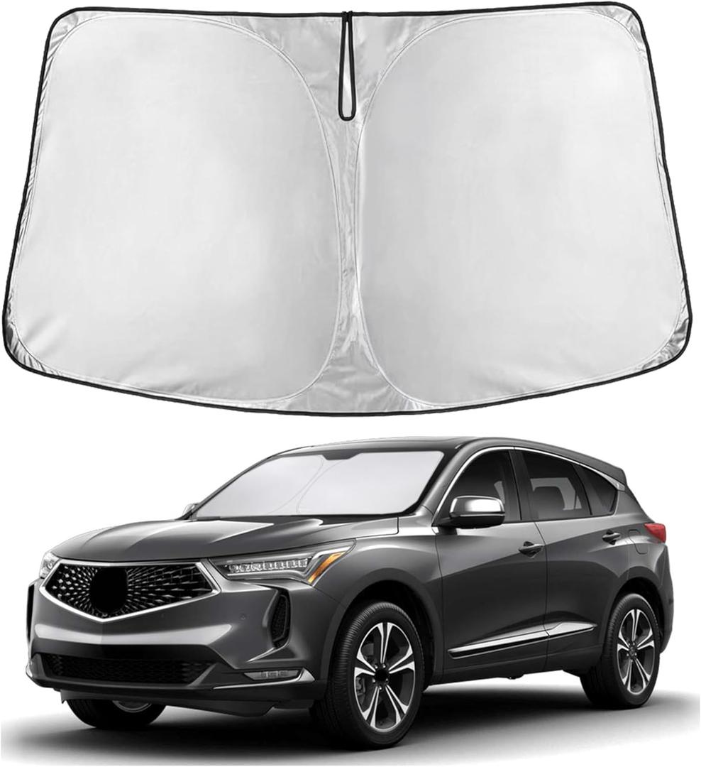 EcoNour Windshield Sunshade for Acura RDX 2019-2024 2025 2026, Sun Visor for Front Windshield & Window Sun Shade Cover, UV Heat Blocker & Protector, Car Accessories