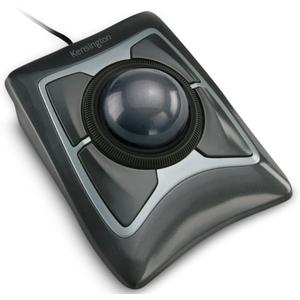 Kensington Expert Trackball Mouse (K64325), Black Silver, 5"W x 5-3/4"D x 2-1/2"H