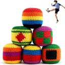 Hacky Footbag Sack Set,Soft Kick Sack Balls for Adults & Beginners,Durable Juggling & Outdoor Game,Portable Fun for Beach, Camping, Backyard & Summer Party