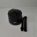 MR.SIGA Toilet Plunger with Holder, Heavy Duty Toilet Plunger and Holder Combo for Bathroom Cleaning, Black