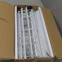 6 Tier Slim Rolling Storage Cart with Wheels, Metal Mobile Shelving Unit Organizer Utility Cart for Office Bathroom Kitchen Laundry Room Narrow Places (White 6 Inches)