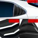 Compatible with Toyota Camry 2018-2024 Rear Side Window Louvers, Matte Black Racing Style Exterior Trim for 8th Gen SE XSE LE XLE TRD Models, High-Grade ABS C-Pillar Decor, 2PCS
