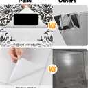 Peel and Stick Floor Tile Waterproof: 11.81in *11.81in 10 Pcs Vinyl Flooring Self-Adhesive Black and White, Peel and Stick Flooring for Kitchen, Dining Room, Bedroom and Bathroom