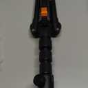 XXZU 71" Camera Tripod, Tripod for Camera Phone with 360Ball Head and Smartphone Holder, Aluminum DSLR Tripod Stand, Travel for Phone/DSLR/SLR/Projector/Video Recording, Max Load 8kg/17.64lb (Black-orange)