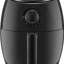 Elite Gourmet EAF-0201 Personal Compact Space Saving Electric Hot Air Fryer Oil-Less Healthy Cooker, Timer & Temperature Controls, 1000W, 2.1 Quart, Black