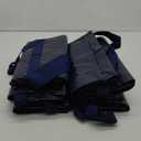5 Pack Extra Heavy Duty Large Moving Bags with Strong Zipper & Comfortable Handles, Sturdy & Durable Clothes Storage Bags Totes Bins, Blue Packing Moving Boxes for College Supplies, Dark Blue