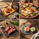 Dishwasher Safe Wood Cutting Boards for Kitchen, Wood Cutting Board Set of 3, Double Sided, 0.39 Thick Chopping Board Set with Handle, Wooden Cutting Boards for Meat, Vegetable, Fruit