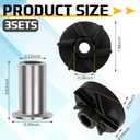 Honoson 3 Set 3587 Standard Magnetic Impeller & 3220 Bearing Sleeve Combo Pack Compatible with Grindmaster Crathco Beverage Dispensers (D15, D155, D25, D255, D35, D355)