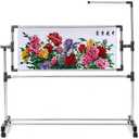 Needlework Floor Frame, Adjustable Cross Stitch Craft Stand, Standing Embroidery Lap Table, for Art Craft Sewing Holder