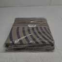 Tangsoo Easy Jute 3x5 Rug for Living Room,Non-Slip Thin Dark Brown Rainbow Indoor Outdoor Area Rug,Washable Boho Farmhouse Carpet for Front Porch Bedroom Patio Entryway