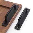 12 Pack 5 Inch 128 mm Matte Black Cabinet Handles Aluminum Cabinet Pulls Drawer Pulls