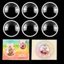 20Pcs Shaker Cover Slim Clear Plastic Circle Shaker Pouches Circles 2-1/2" Diameter for Shaker Cards, Dimensional Shaker Domes Shaker Window Blister for Paper Crafting Card Making Arts Projects Crafts