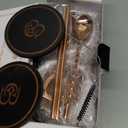 COPPER-BAR Moscow Mule Copper Mugs - Unique HANDCRAFTED Gift Set of 2, Hammered by Artisan, 100% Pure Solid Copper Cups 16oz for Drinking Water & Cocktails, Include 13 Pcs accessories & Special Opener