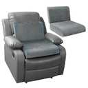 HOMBYS Recliner Seat Cushion with Lumbar Supportive Pillow Extra Large Non-Slip Seat Cushion with Back Support Cushions (Light Grey), 20"D x 20"W x 4"H