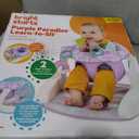 Bright Starts Learn-to-Sit Baby Floor Seat, 2-Positions Grow with Infant, Portable Baby Chair, Includes Sensory Toys, Unisex, 4-12 Months, Purple Paradise