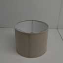 Lampshade for Floor Lamp, Table Lamp, Bedside Lamp, Fabric Drum Lampshade Classic Modern Style, Spider Fitter, Linen - Beige