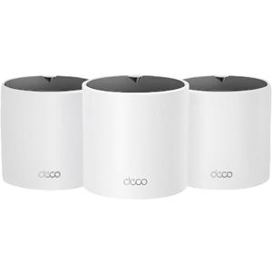 TP-Link Deco X15 Dual-Band AX1500 WiFi 6 Mesh Wi-Fi System | Replaces Routers and Extenders | Covers up to 5,600 sq.ft. | 2 Gigabit Ports per Unit, Supports Ethernet Backhaul, 3-Pack