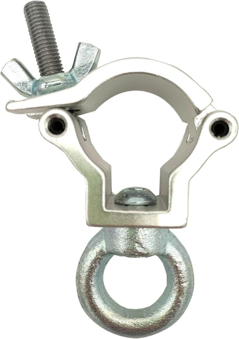 Mini Stage Light Clamp with Eyebolt Load Capacity 165lbs For 32-35mm truss