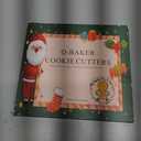 Large Christmas Cookie Cutters, 4" Holiday Cookie Cutters Shape with Recipe Instruction Gingerbread Men,Christmas Tree,Snowflake, Candy Cane,Santa Face and Snow Man for Baking