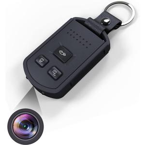 1080p Car Key Mini Security Hidden Spy Camera for Video and Photos,Motion Detection Night Vision Keychain Spy Camera Sport Mini Camcorder-No Audio