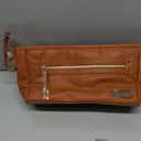 Itzy Ritzy Adjustable Stroller Caddy and Organizer Bag Featuring Front Zippered Pocket, 2 Built-in Interior Pockets & Adjustable Straps to Fit Nearly Any Stroller (Cognac)