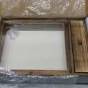 Shadow Box Frame 11" x 16" , 4" Deep Shadow Box Display Case with Drawer, Rustic Wood Memory Box for Pictures, Flowers, Memorial, Medals, Wedding Bouquet for Wall or Tabletop, Keepsakes, Medals
