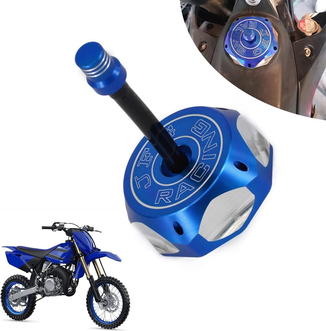 Dirt Bike Gas Cap,Motorcycle Gas Fuel Tank Cap with Breather Valve Universal CNC for SSR Apollo TAO TAO SDG YZ TTR 50cc - 150cc CRF XR RM KX KLX Dirt Pit Bike Blue