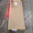 Novilla Full Size Bed Frame with Adjustable Headboard Platform Full Bed Frame with Linen Fabric Upholstered Headboard, No Box Spring Needed, Noise-Free, Wooden Slats Support, Easy Assembly, Beige