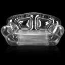 Kigley Inflatable Chair Blow Up Couches Transparent Inflatable Sofa Seat Yard Patio Portable Air Couch Furniture for Outdoor Indoor Camping Beach Room(Double Seat,Clear)
