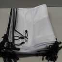 Zhehao 100 Pcs A4 Mesh Zipper Pouch Bag Bulk Mesh Pouch with Zipper Waterproof Clear Storage Bag for School Office Supplies Cosmetics Travel(A4(13.19 x 9.45 in),Black)