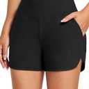 baleaf Women's 3" High Waisted Swim Board Shorts Quick Dry Swimsuits Bottoms Trunks with Pockets, Size Large