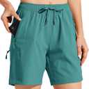 Willit Women's Shorts Hiking Cargo Quick Dry Golf Active Athletic Shorts 7" Lightweight Summer with Pockets (Medium)