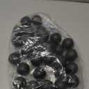 SEEVOR 28 Pack Balls Table Tennis Balls 40mm Color Plastic Balls Bulk Washable Small Game Balls for Party Decoration Handcrafted Art Carnival Pool Games Pet Toy (Black)