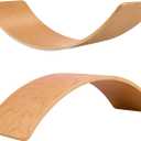 Wooden Balance Board Kids, 37" Natural Wobble Board Wooden Toys for Toddlers Kids & Adults, Birthday Gifts for 3 4 5 6 7 8 Year Old Boys Girls Kids, Open Ended Montessori Waldorf Learning Toy (Original Wood Without Felt)