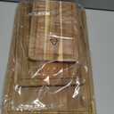 Amazon Basics Wooden Chopping Boards, 3-Piece Set, Acacia Wood Pre Oiled