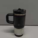 STANLEY Quencher ProTour Flip Straw Tumbler with Leakproof Lid | Built-In Straw & Handle | Cupholder Compatible for Travel | Insulated Stainless Steel Cup | BPA-Free (14 Ounces, Black Fade)