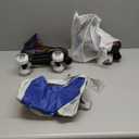 Roller Skates for Men and Women, Black Derby Roller Skates with 4 Shiny Wheel, Classic Double-Row Roller Skates for Indoor and Outdoor